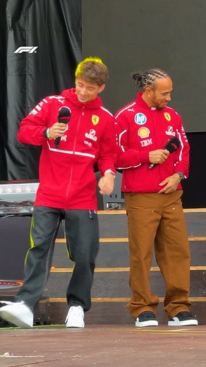 Charles and Lewis getting into the Brazilian groove 🕺 #F1 #F1Sprint #BrazilGP | F1