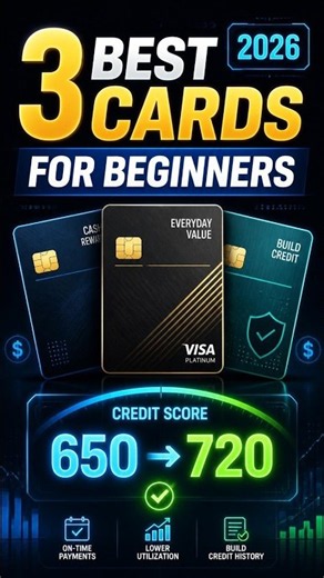 3 Best Credit Cards for Beginners in 2026