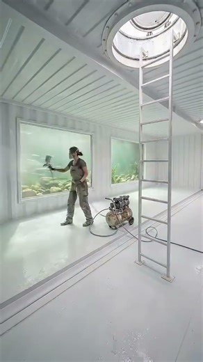 Build A Hidden River Bunker With Underwater Windows✨