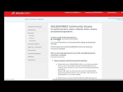 Instalacion de soliworks para estudiantes