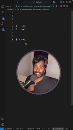 post or pre increment which one is faster