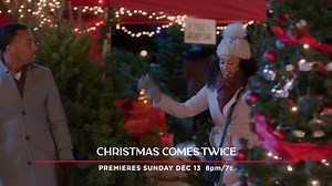 Catch this sneak peek at a second chance at romance in the Hallmark Channel Original Premiere "Christmas Comes Twice," Sunday night at 8pm/7c! | Hallmark Channel