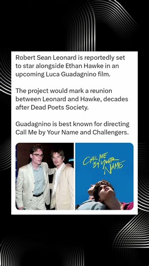 Robert Sean Leonard to Reunite with Ethan Hawke in Upcoming Luca Guadagnino Film