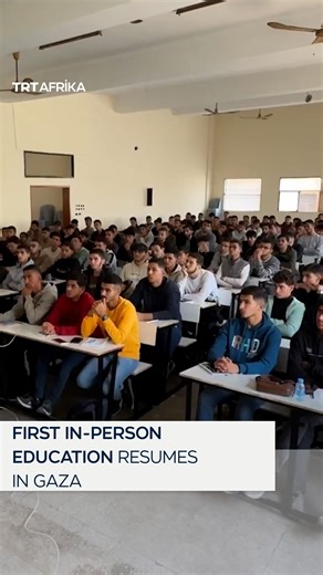 Gaza’s Islamic University welcomed students back for in-person classes for the first time since Israel’s devastating war began. The partial resumption follows the recent ceasefire, with lectures being held in the few classrooms that remain standing amid the rubble. | TRT Afrika