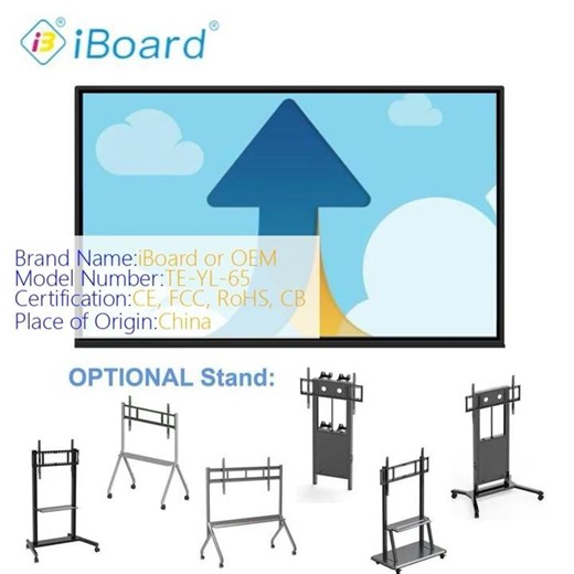 65 Inch 4K Touch Screen Monitor Interactive Panel