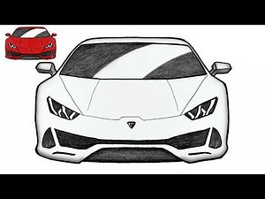How to Draw a Lamborghini Huracán EVO 🔥 | Easy Step-by-Step Supercar Drawing Tutorial