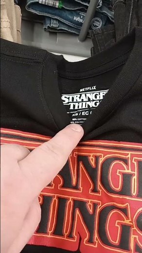 Stranger Things shirt at Walmart !!