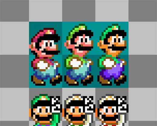 Tried to make my own SMW Luigi again.