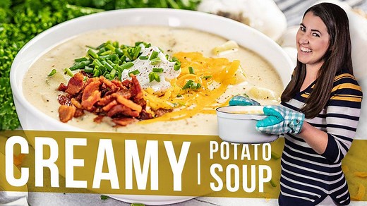 746K views · 568 reactions | ✅ RECIPE: https://thestayathomechef.com/potato-soup/ Creamy Potato Soup is thick and creamy and cheesy and oh, so amazingly delicious. We’ve got you covered with vegetarian and lighter soup variations to customize to your own needs. | Recipes | Facebook