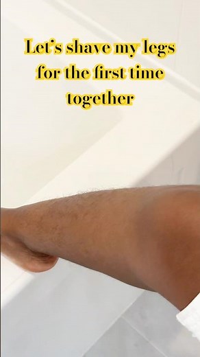 Let’s shave my legs for the first time together using Schick Intuition Razor
