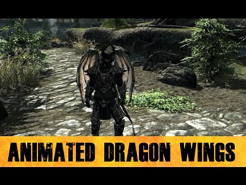 Skyrim Mods - Animated Dragon Wings