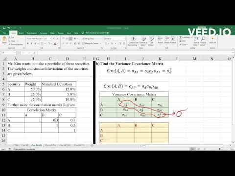 3 Three Asset or Security Portfolio Risk_Variance Covariance Matrix_Short 5 (Part 6/10)