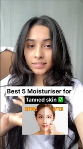 5 Best Moisturiser for Tanned skin 😱 #skincareroutine #tannedskin #shortsfeed #fypシ゚viral
