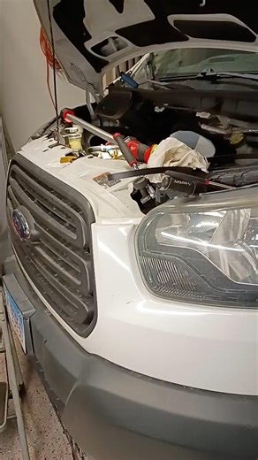 2016 Ford Transit 150 Serpentine Belt Removal, Sucks! No space for fat hands.