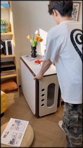 Smart Foldable Dining Table with Hidden Storage – Perfect for Small Spaces | Androf