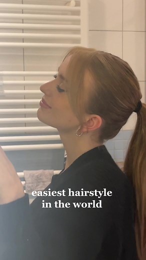 Everyday Hairstyle with Curtain Bangs: Easy Ponytail Tutorial