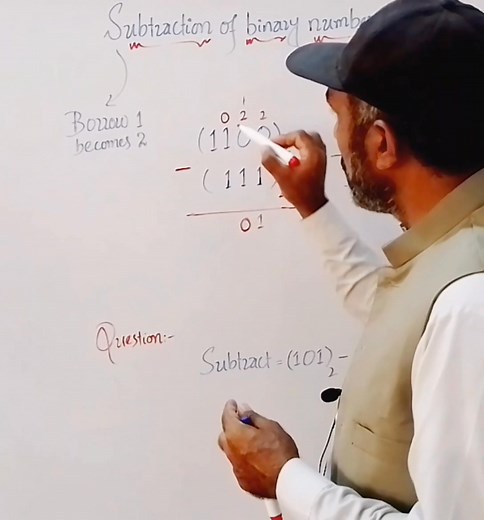 Binary Subtraction Made Easy!👇 #BinarySubtraction #BinaryMath #LearnBinary #SubtractionInBinary #TechMath #DigitalLogic #STEMLearning #MathSkills #ComputerBasics #BinaryBasics | Zee science Academy