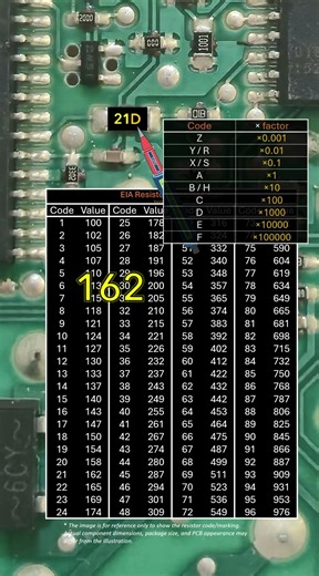21D SMD Resistor Code Made Simple #Shorts #PCBRepair