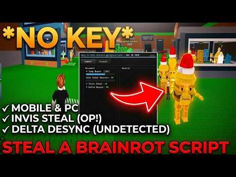 Steal A Brainrot Script - UGLY HUB, Free, Delta Desync, Invis Steal, Speed Boost *MOBILE & PC*