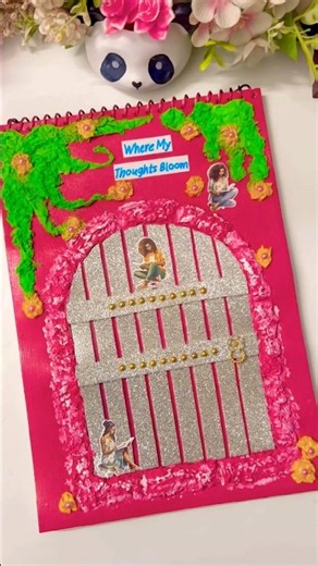 Notebook Cover Design ✨ #asmr #handmade #craft #diy #fyp #scrapbooking