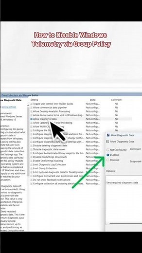How to Disable Windows Telemetry via Group Policy