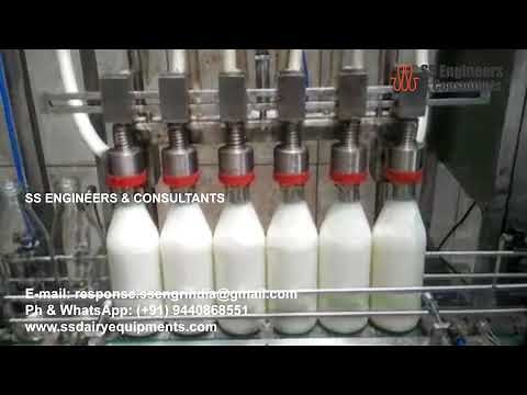 Milk Bottle Filling & Capping Machine