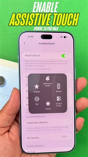 iPhone 18 Pro/18 Pro Max - How To Enable Assistive Touch Button