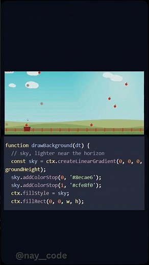 Built a Game With Just HTML, CSS & JS 🍎 (No Engine)#shorts #javascript #webdevelopment #codenewbie