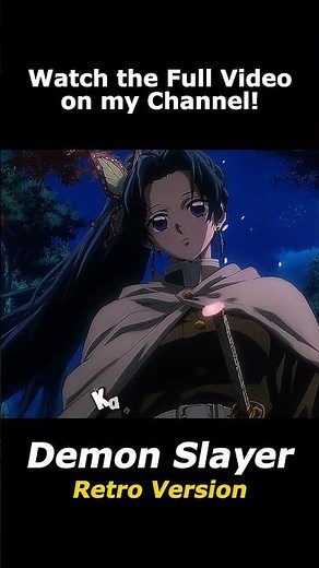 Retro Anime DEMON SLAYER 1980~90s Vibes