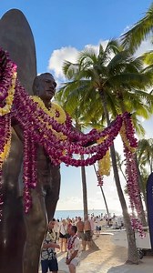 35K views · 2.4K reactions | We are just days away from wrapping up the 2023 Duke's Ocean Festival 酪 Duke's Waikiki is honored to partner with the Duke Kahanamoku Foundation and watch this beautiful event come to life! Here is a clip from the opening ceremony where @hawaiianairlines draped Duke's statue with lei to honor him and his legacy of watersports ‍♂️  @dukekahanamokuoceanfestival | Duke's Waikiki | Facebook
