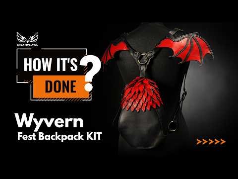 Wyvern Dragon Fest Backpack DIY KIT and Pattern