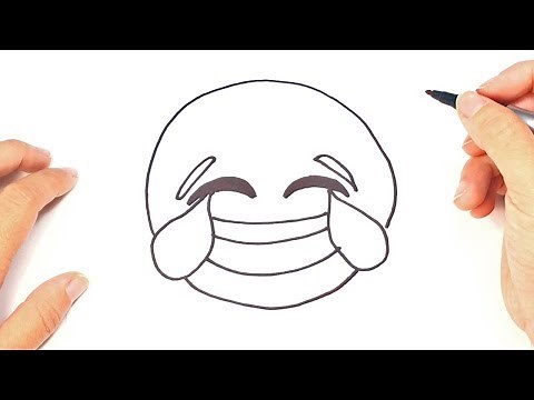 How to draw a Laughing Emoji | Laughing Emoji Easy Draw Tutorial