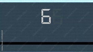 Matrix Counting down from 10 to 0 of rapidly changing numbers. numerical digital countdown from ten to zero. full hd and 4k.