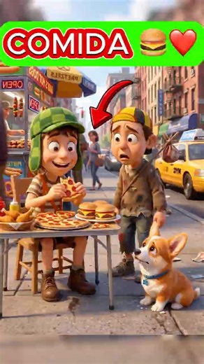 CHAVITO NO QUIERE🍔 DAR DE COMER A LOS PERRITOS 🐶💔😭