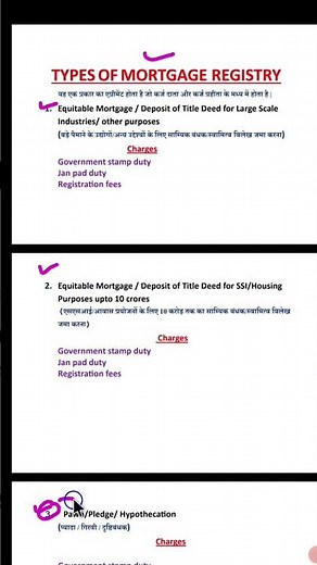 mortgage registry types || mortgage registry kaise hota hai || land mortgage कैसे होता है || mpigr