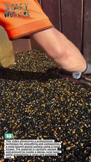 Flawless Resin Gravel Finish! This Trowel Trick Changes Everything 🔥