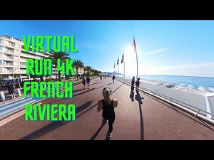 Virtual Run French Riviera l 4k Bruce Protocol l 21 minute exercise