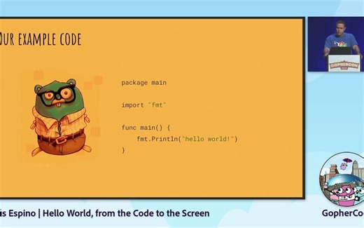 Hello World, 从代码文件到显示到屏幕