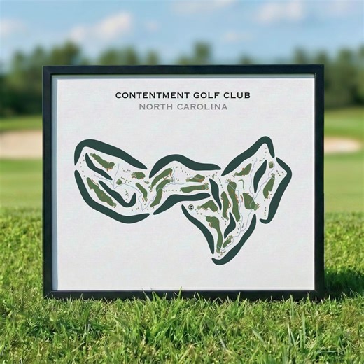 Contentment Golf Club, NC | Golf Course Map, Golf Map, Golfer Gift for Him, Scorecard Layout, Golfer Boyfriend Gift, Art Print Decor - Etsy