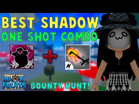 『Best Shadow One Shot Combo』Bounty Hunt l Roblox | Blox fruits update 16 | 25M | fer999