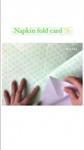 DIY Napkin fold card || Easy and Quick paper crafts || Origami