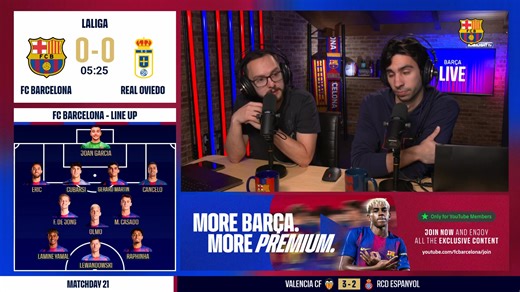 Join us LIVE for the Barça vs Real Oviedo match, Matchday 21 of the 2025–2026 LaLiga season! | FC Barcelona