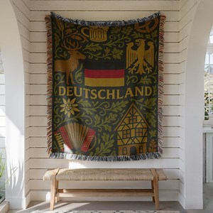 Germany Woven Blanket – German Heritage Home Decor Gift - Etsy