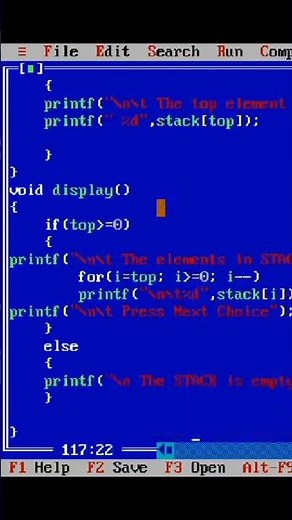 C PROGRAMMING -To implement stack using array #datastructure #c #shorts
