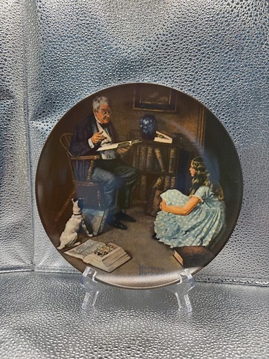 Norman Rockwell Collector Plate – “the Storyteller” 1984 Knowles Heritage Collection - Etsy