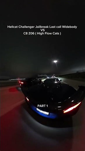 C8 Z06 vs Dodge Challenger Hellcat Redeye Jailbreak last call
