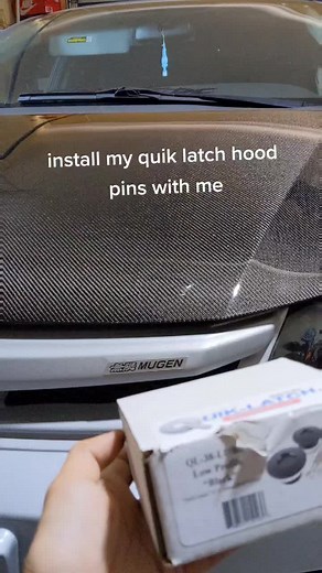 How to Install Quik Latch Hood Pins on a 2012 Civic Si