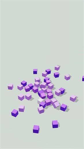 Gemstone Explosion - Voxel Block Collapse Animation