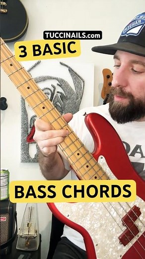 3 BASIC BASS CHORDS #bass #guitar #bassplayer #livestream #solo #music #theory #howto #turorial #fyp