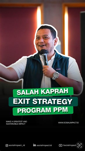 Rio Zakarias W on Instagram: "Exit strategy program pelibatan dan pengembangan masyarakat (PPM) harus direncanakan di tahap awal/perencanaan tujuannya agar dampak positif yang diciptakan berkelanjutan. Jadi teman-teman saat merencanakan program program PPM apakah juga sudah merencanakan exit strategynya? Salam Keberlanjutan 🍀 #exitstrategy #sustainability #TJSL #ESG #sustainabilitymatters"
